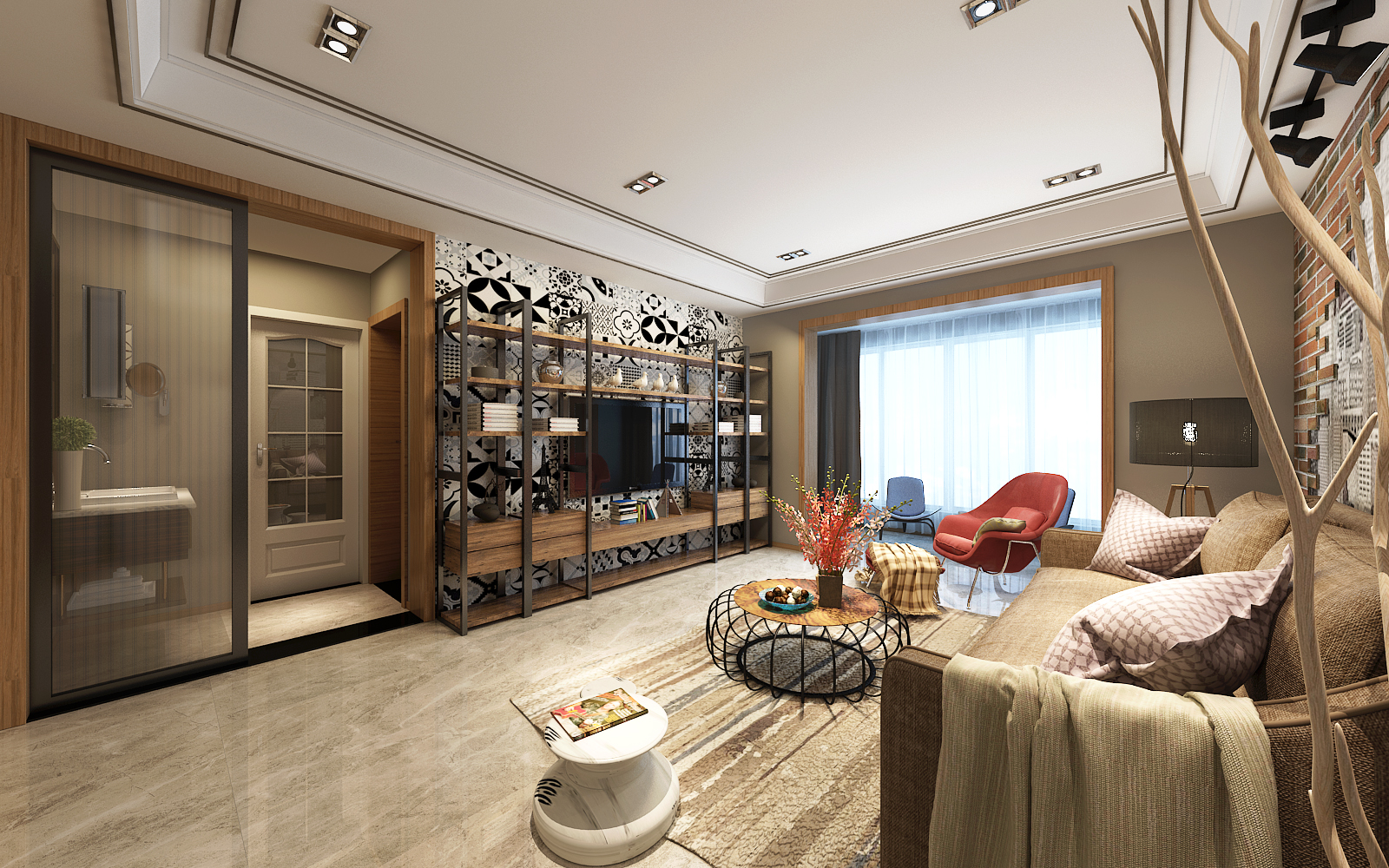 龍湖九里晴川-現(xiàn)代簡(jiǎn)約-臥室設(shè)計(jì)效果圖