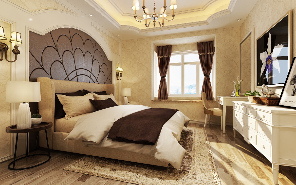 龍湖九里晴川-現(xiàn)代簡約-臥室設(shè)計效果圖